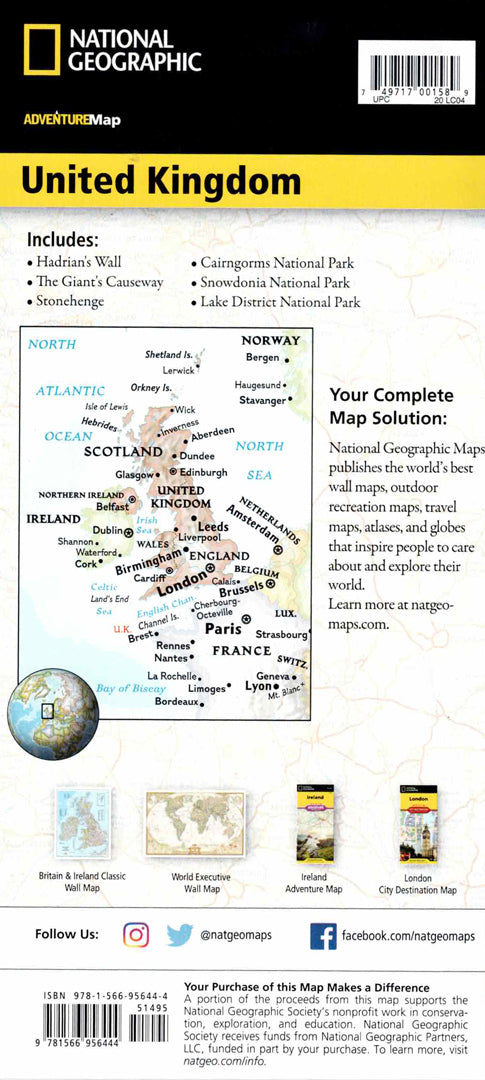 מפת טיולים בריטניה הגדולה