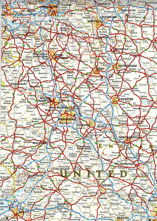 פרט מפת טיולים בריטניה הגדולה