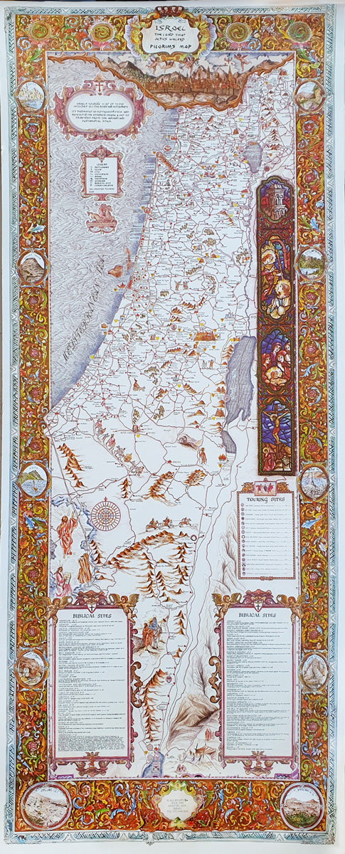 The pilgrim map of the Holy Land