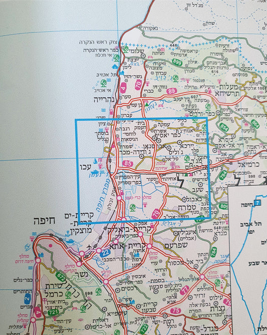 מפה טופוגרפית של עכו