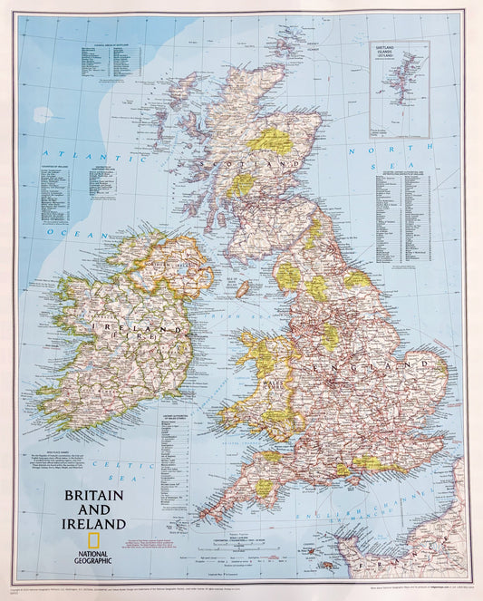 Map of Great Britain and Ireland