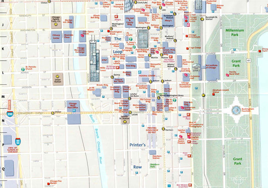 מפת שיקגו, ארה״ב