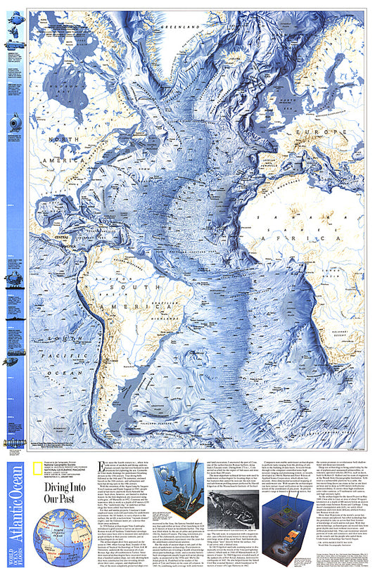 Map of the Atlantic Ocean
