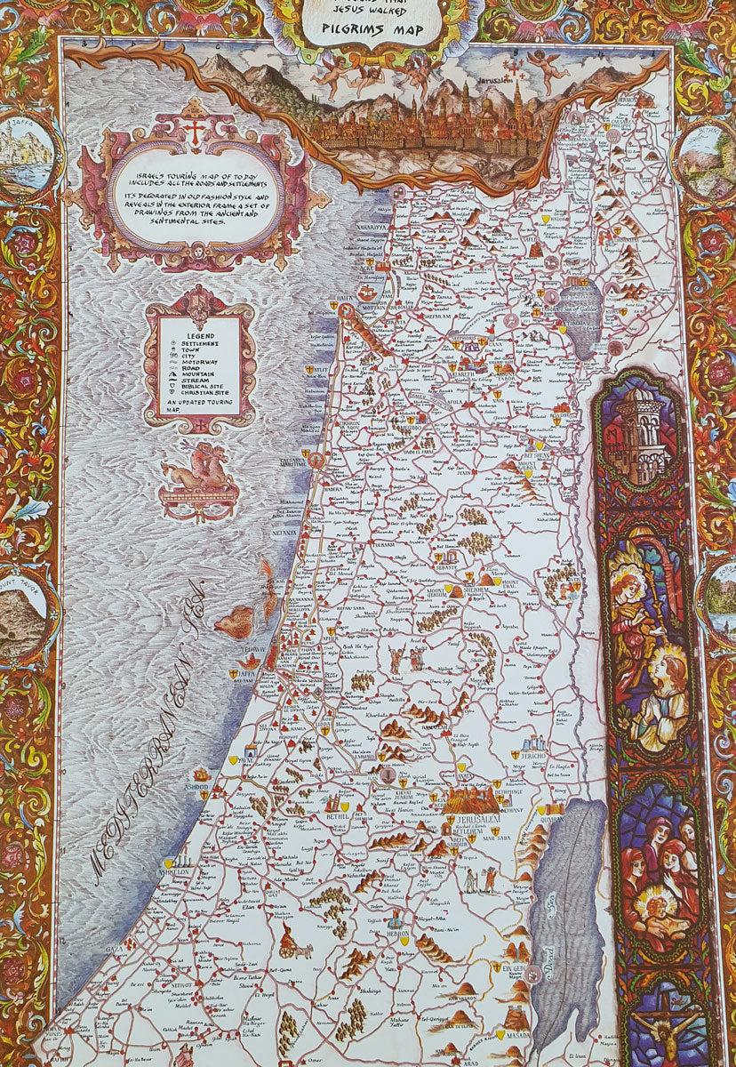 The pilgrim map of the Holy Land