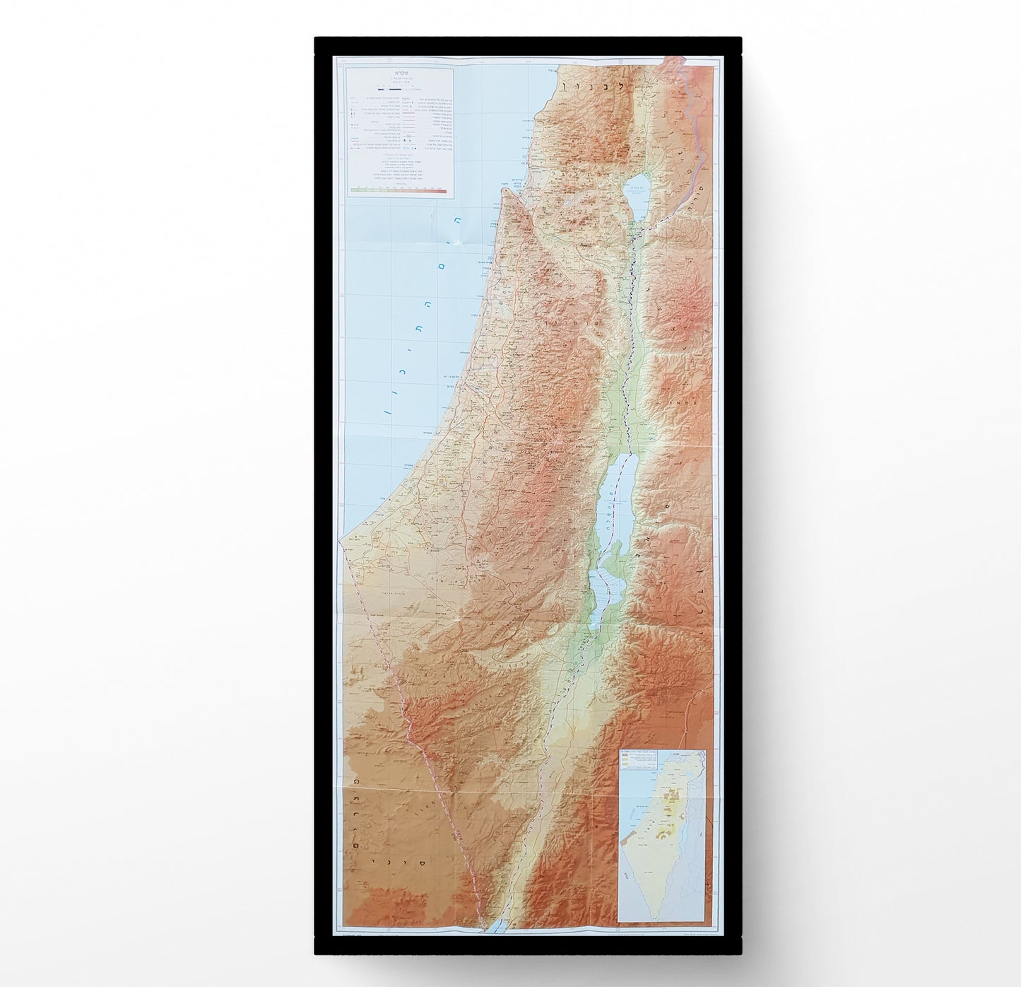 מפת ישראל פיזית