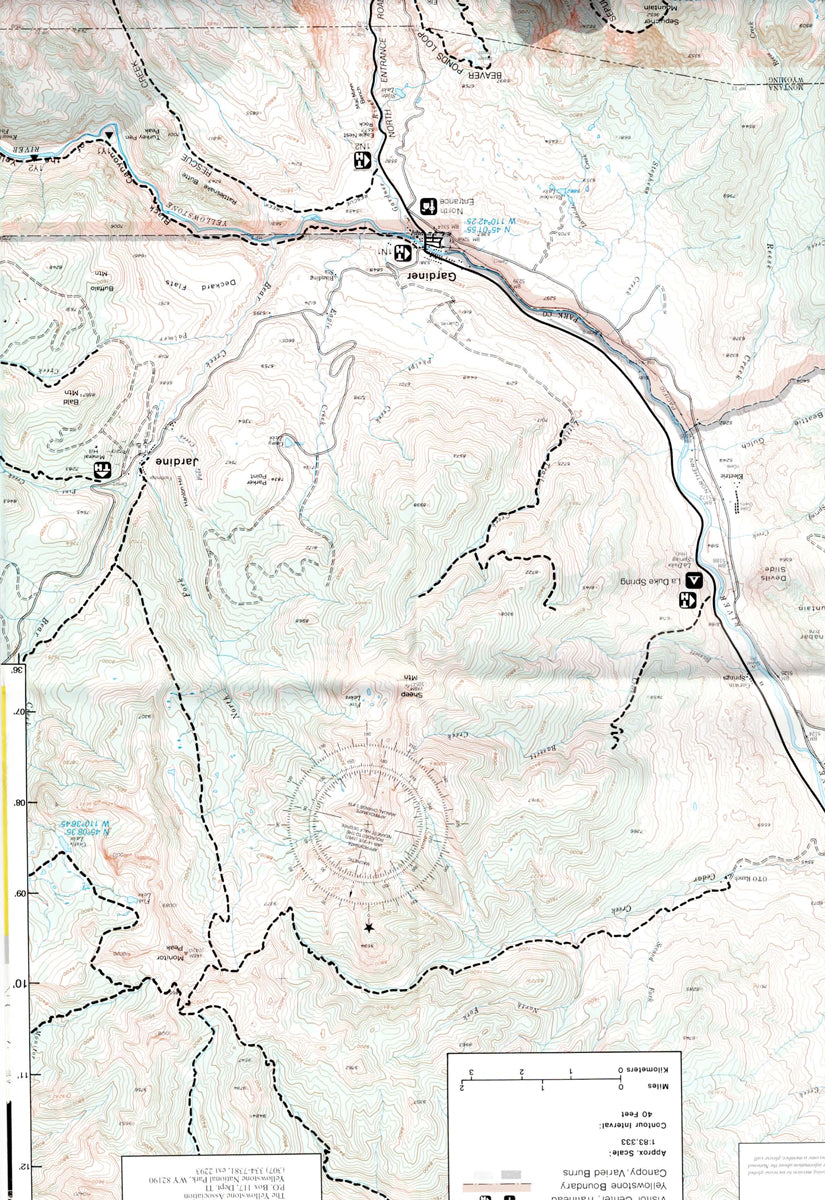 Mammoth Hot Springs Map – Yellowstone