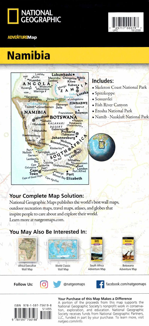 Namibia map