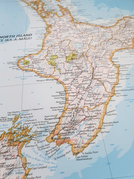 New Zealand map