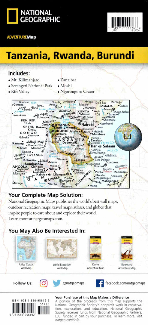 Tanzania map