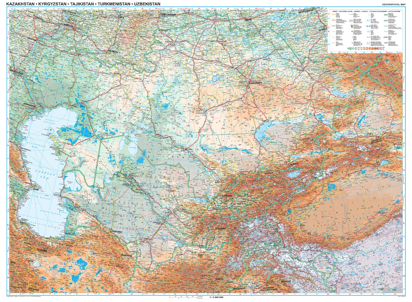 Map of Kazakhstan