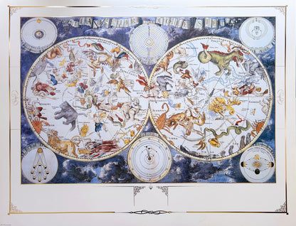 A replica of the zodiac map