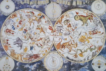 A replica of the zodiac map