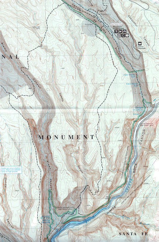 Bandelier Map – New Mexico