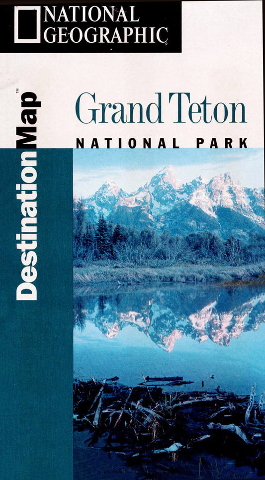 מפת Grand Teton National Park עם תבליט מוצל ושבילי טיול
