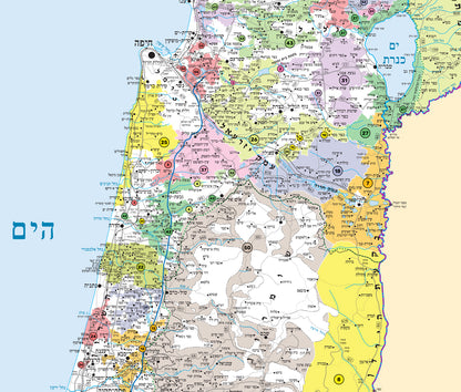 מפת ישראל מועצות אזוריות