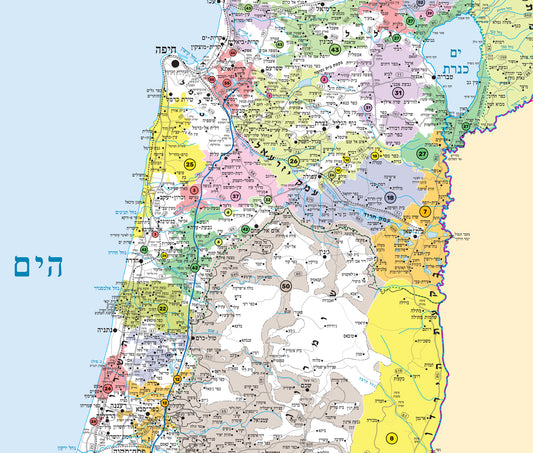 מפת ישראל מועצות אזוריות