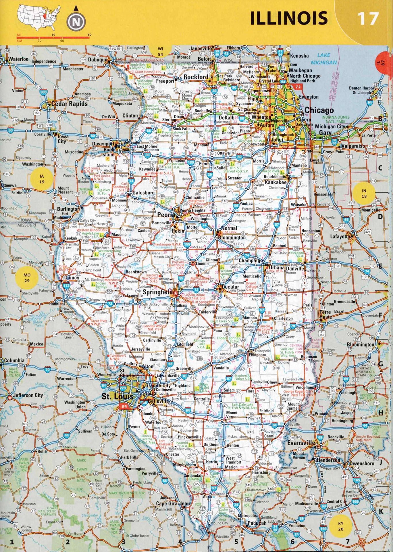 תקריב של עמוד אטלס הדרכים 2026 פתוח