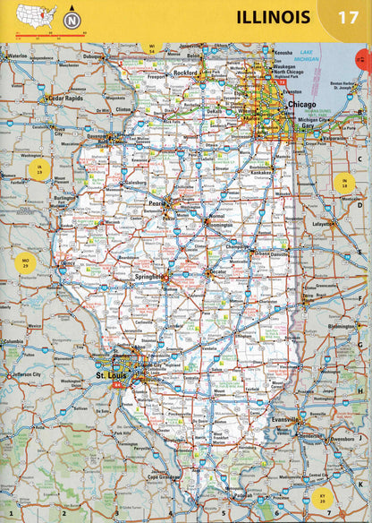 תקריב של עמוד אטלס הדרכים 2026 פתוח