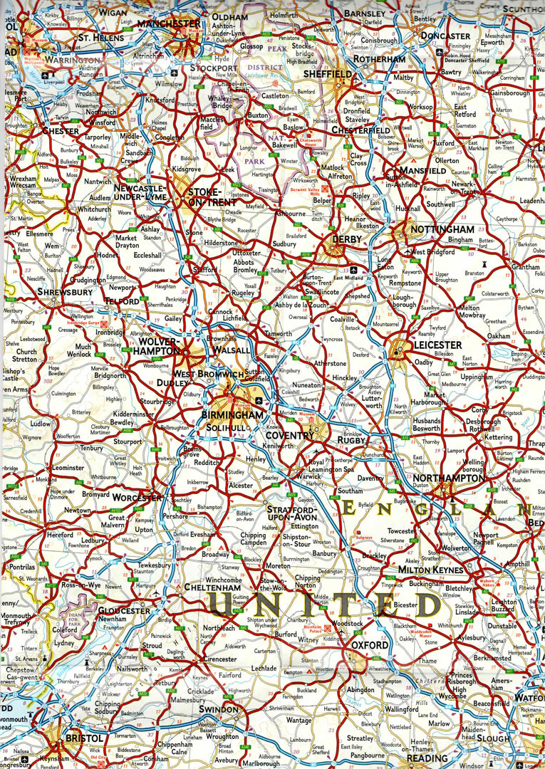 פרט מפת טיולים בריטניה הגדולה