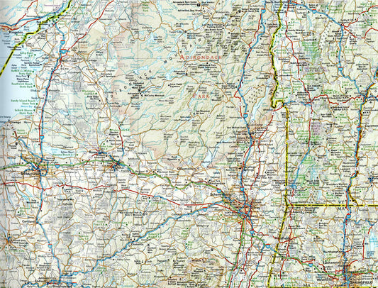 פרט מפת צפון מזרח ארה״ב