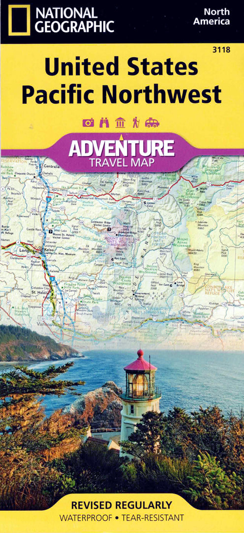 מפת טיולים מפורטת של פסיפיק נורת׳ווסט