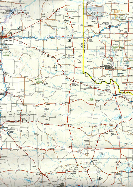 פרט מפתארצות הברית  טקסס ואוקלהומה
