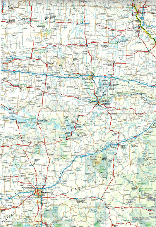 פרט מפת דרום־מזרח ארצות הברית