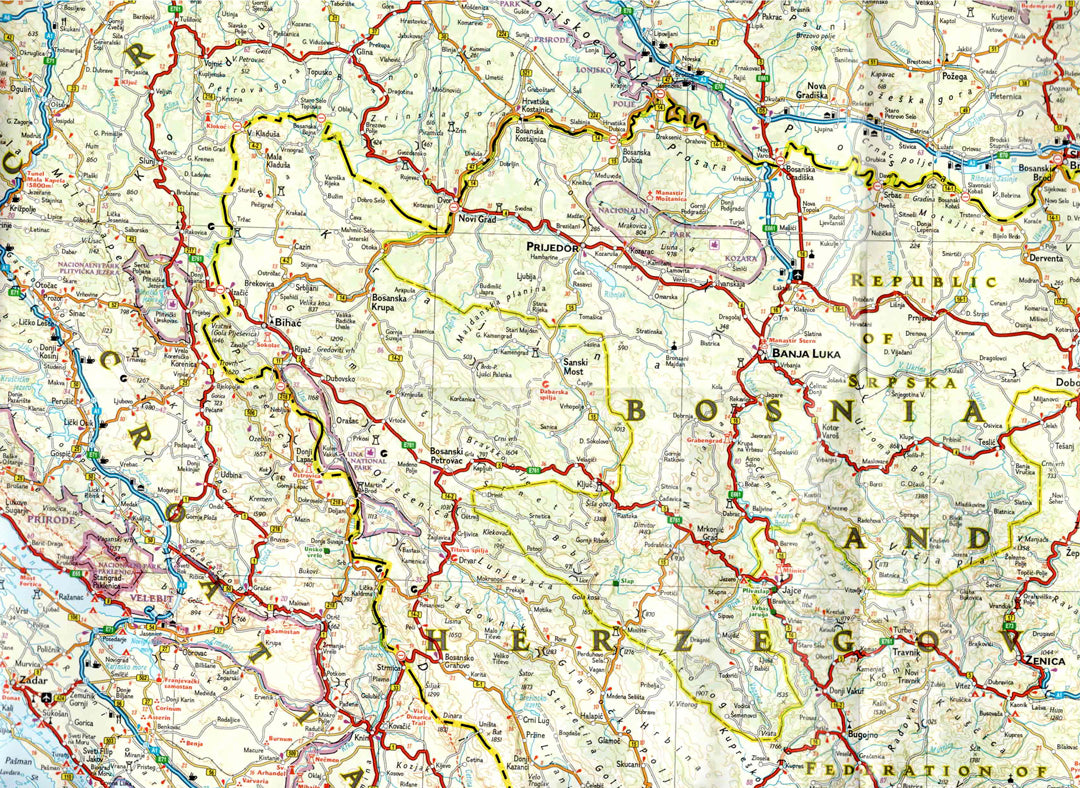 מפת הבלקן המערבי – Avigdor Orgad Maps
