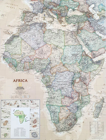 Map of Africa in antique style