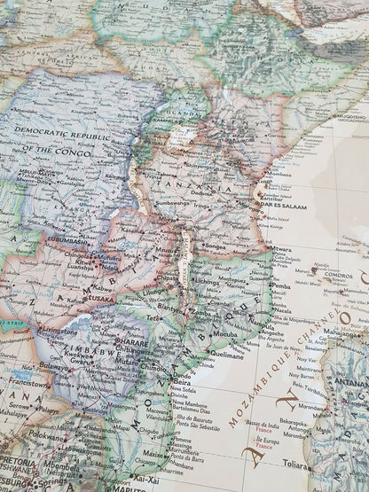 Map of Africa in antique style