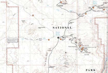 pry ak מפת Arches National Park ביוטה – מפה טופוגרפית