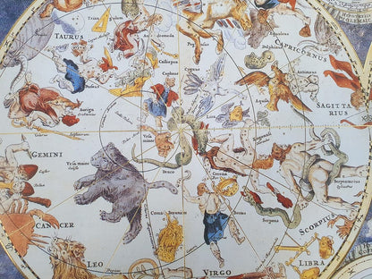 A replica of the zodiac map