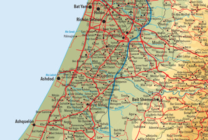  פרט מפת ישראל בספרדית