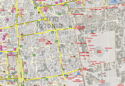 מפת העיר העתיקה ירושלים