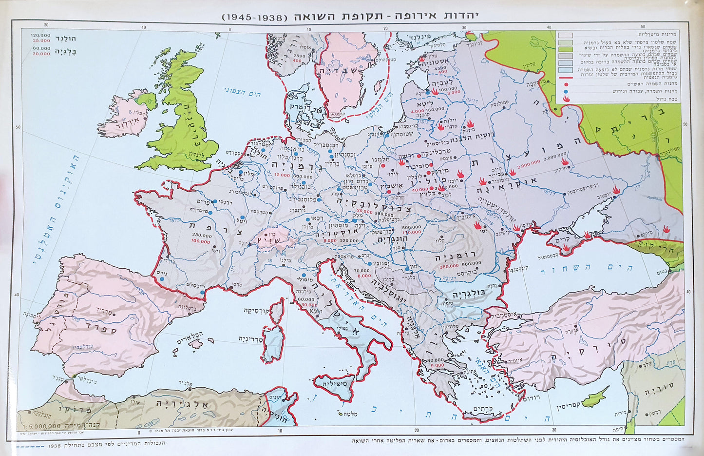 Map of European Jewry during the Holocaust 