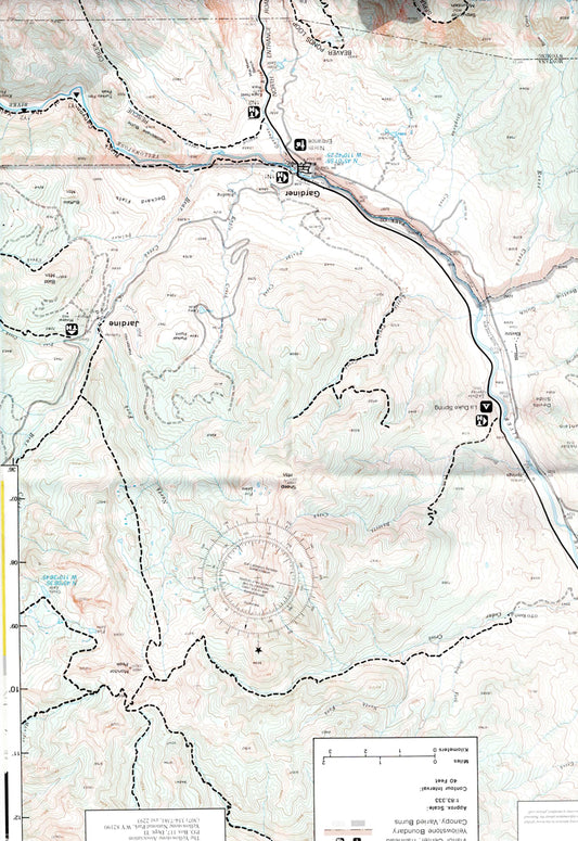 Mammoth Hot Springs Map – Yellowstone