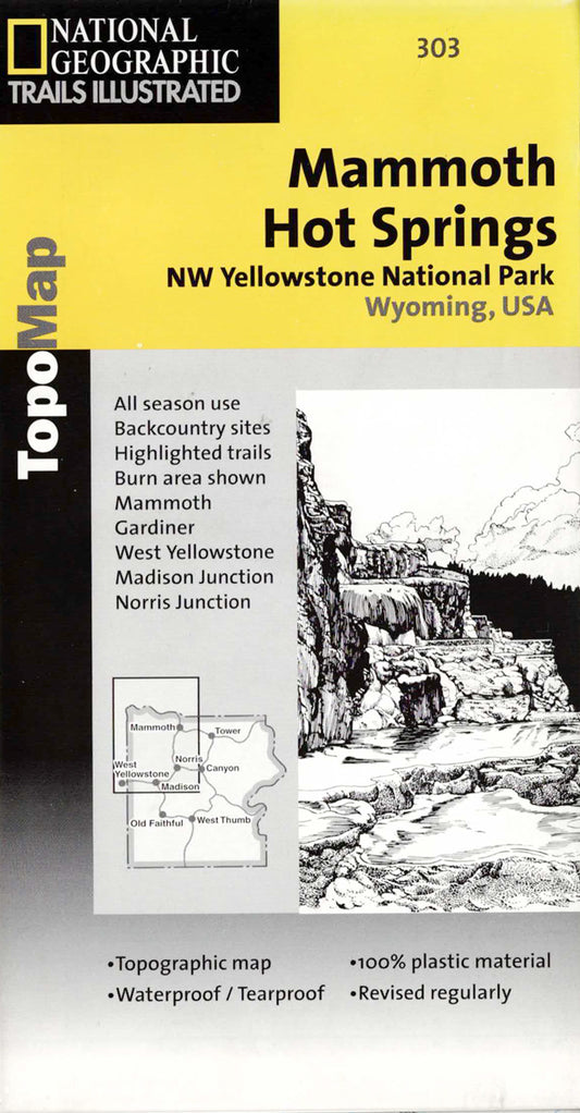 Mammoth Hot Springs Map – Yellowstone