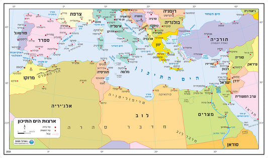 מפה של ארצות ים התיכון