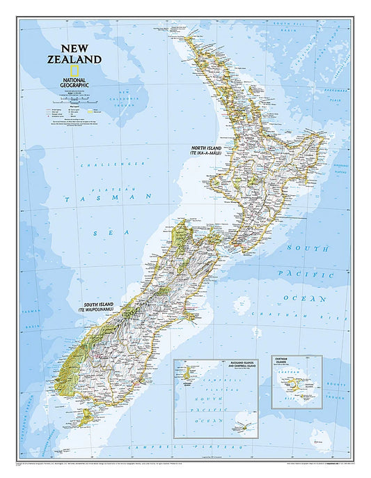 New Zealand map 