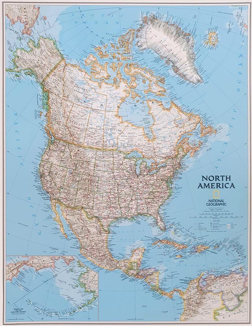 North America Map – Avigdor Orgad Maps