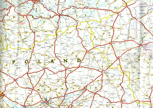 פרט של מפת ההרפתקה של פולין 