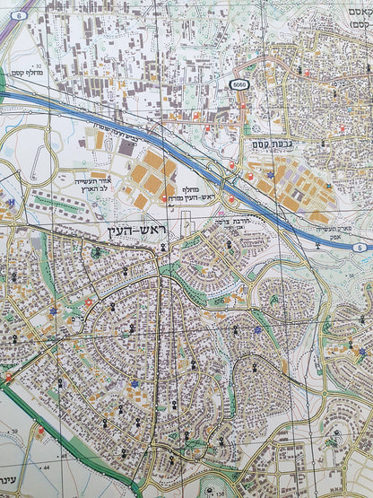 מפה טופוגרפית של ראש העין