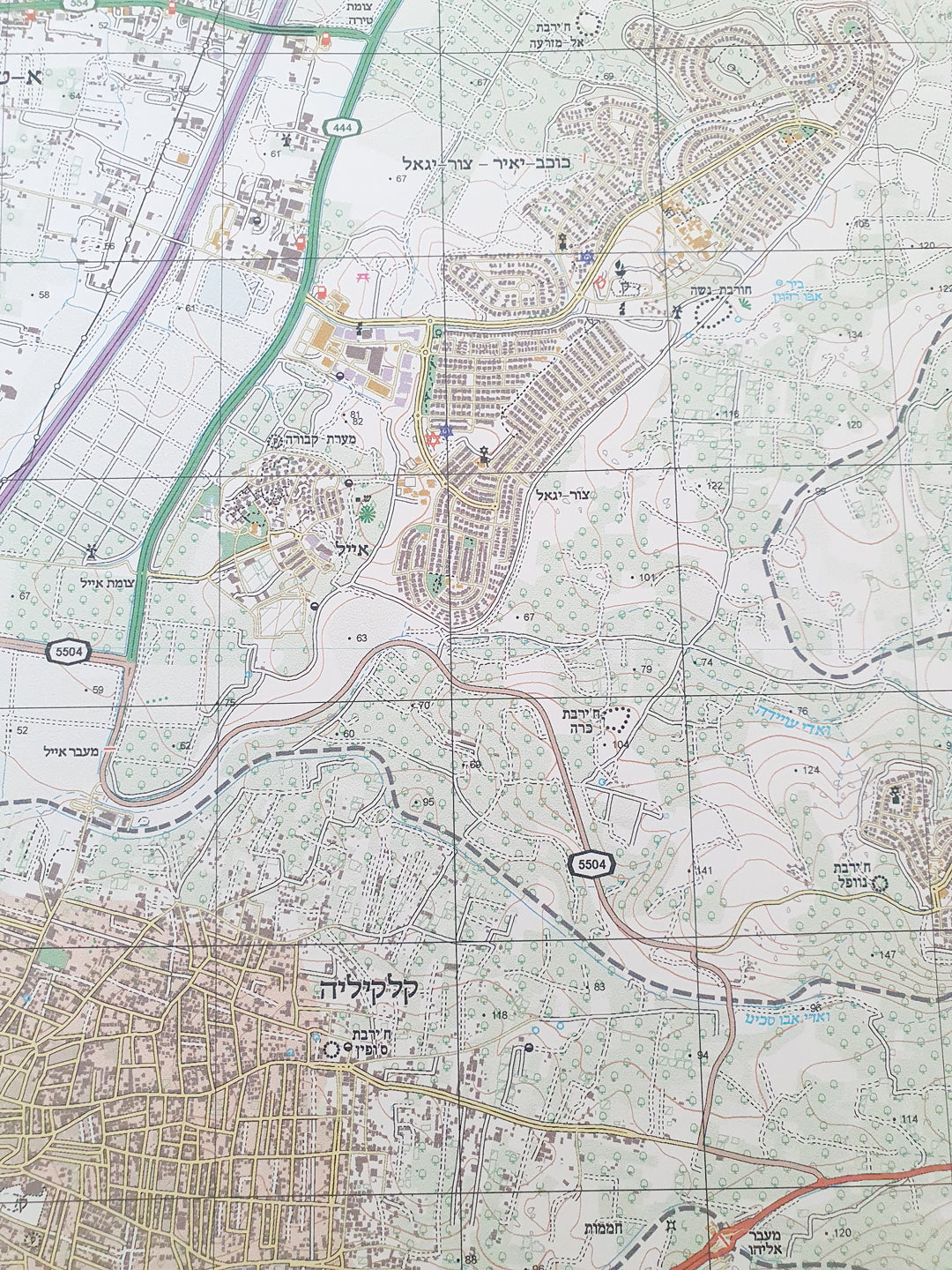 Tiab Maps Topographic Map of Taiba – Avigdor Orgad Maps