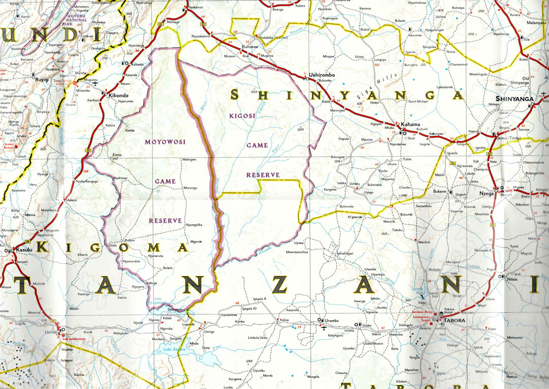 Tanzania map