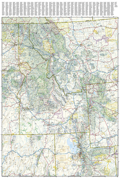 Pacific Northwest USA travel map with Washington Oregon Idaho national parks and Seattle