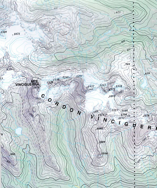 Ushuaia and Tierra del Fuego Trekking Map