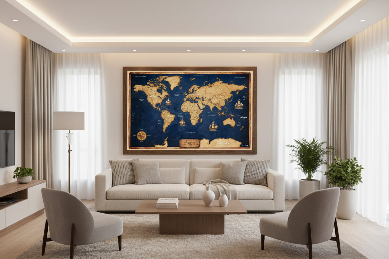Political World Map in English 