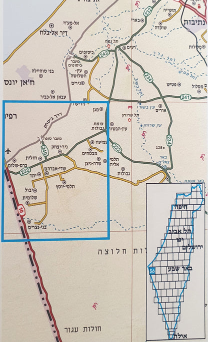 מפה טופוגרפית של יתד