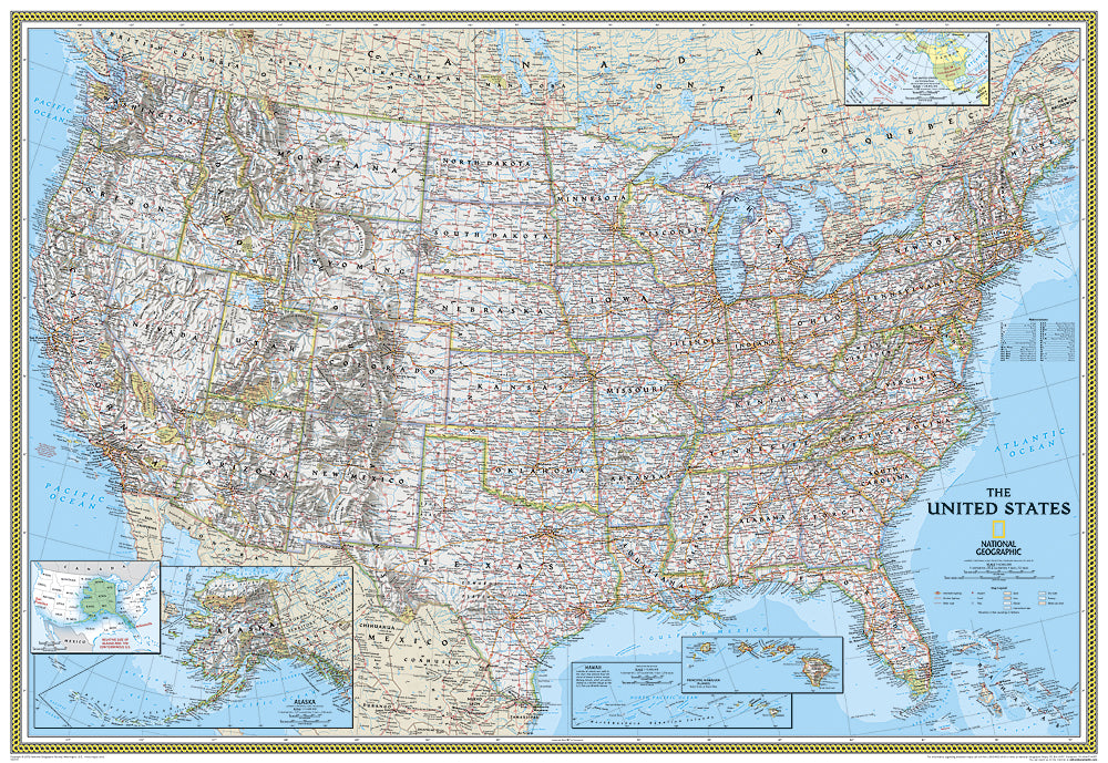 National Geographic United States map 