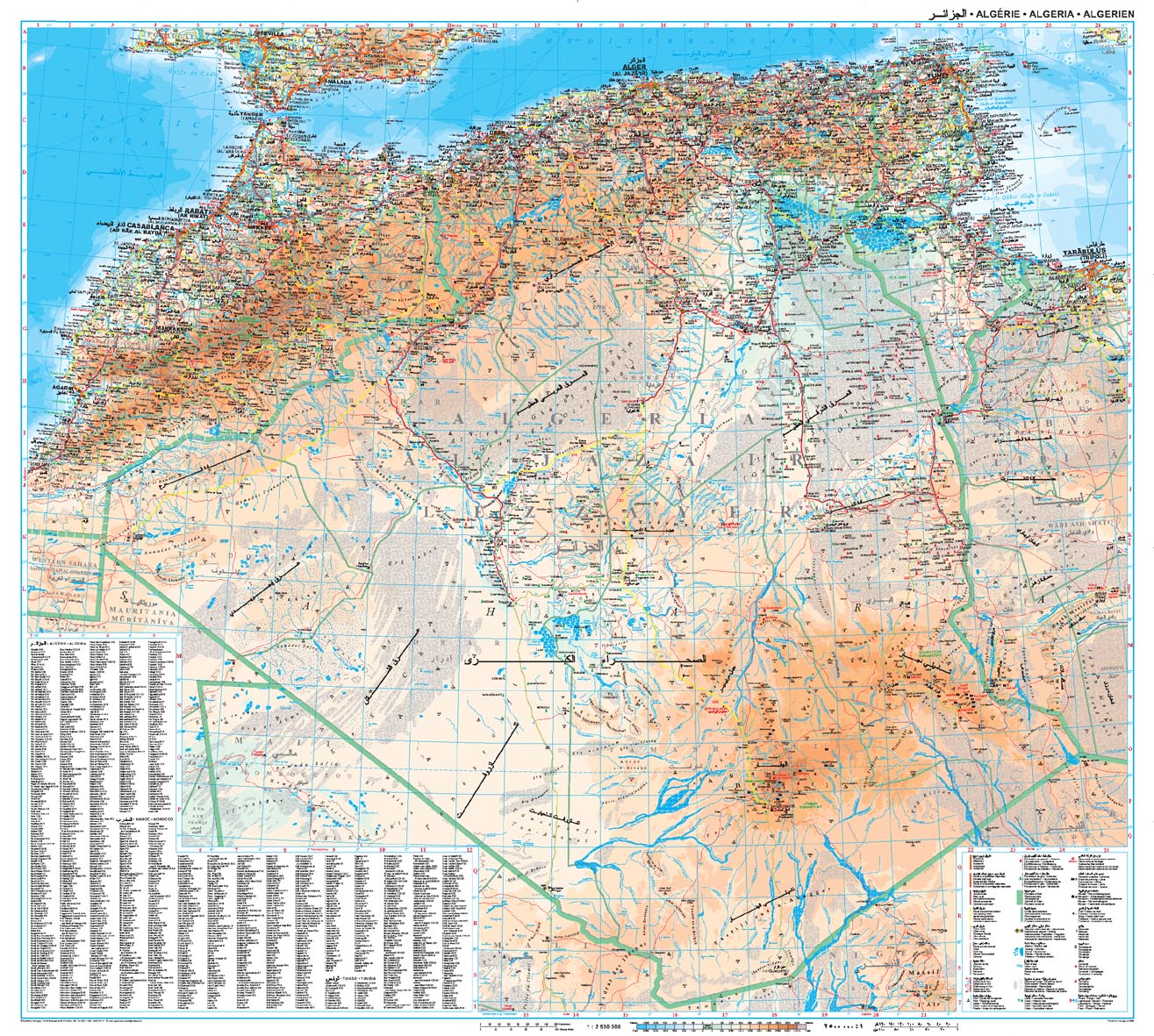 Algeria map 